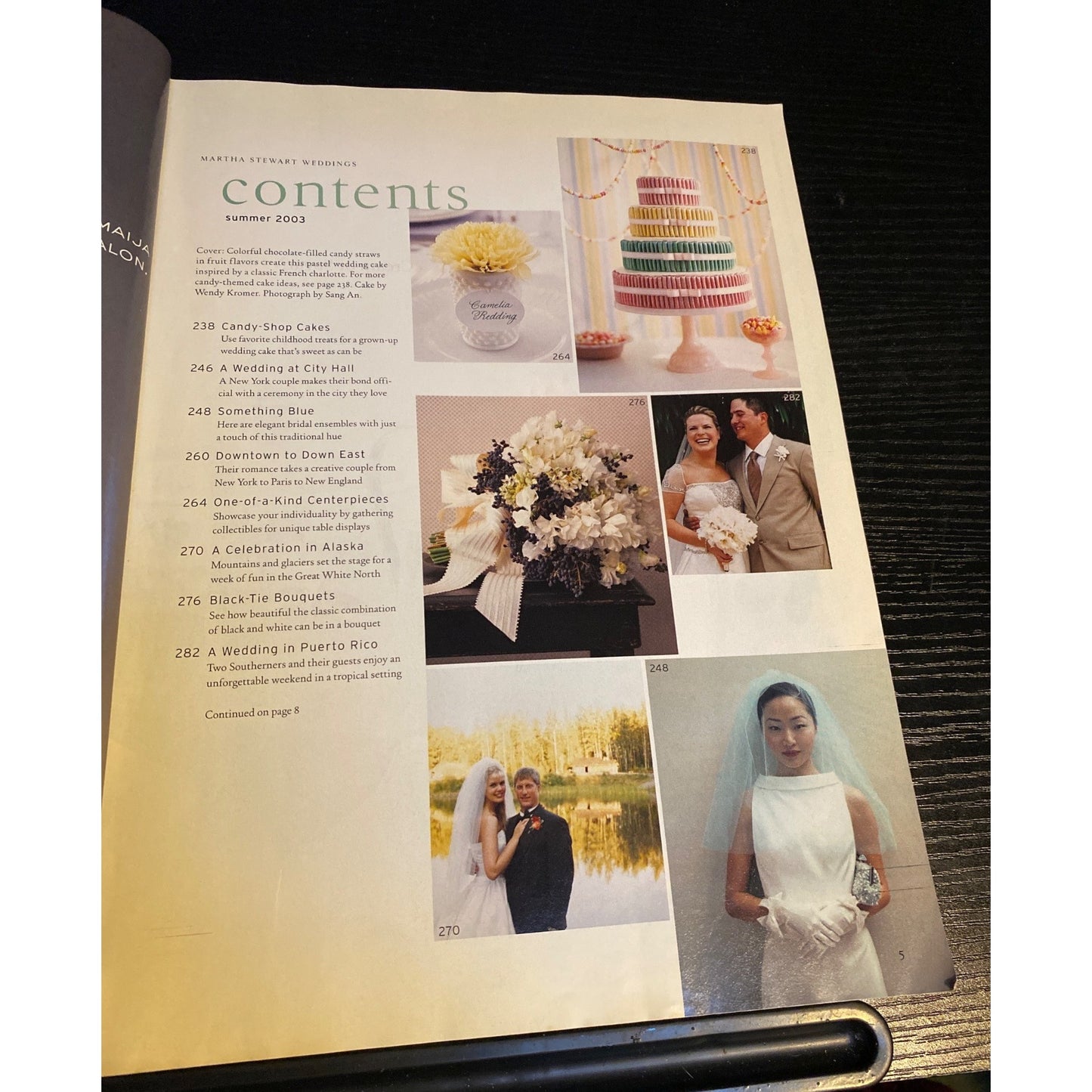 Martha Stewart Weddings Summer 2003 Magazine Planning Decor Attire
