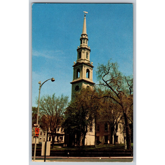 Providence RI Rhode Island First Baptist Church Chrome Postcard Unused