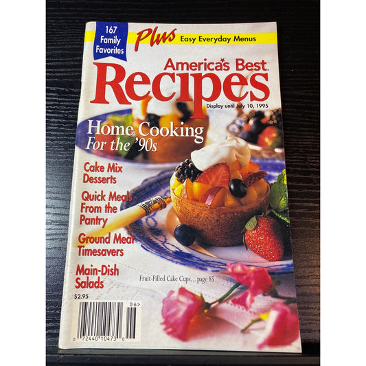 Americas Best Recipes Cookbook Booklet 1995 Main Dishes Salads Desserts