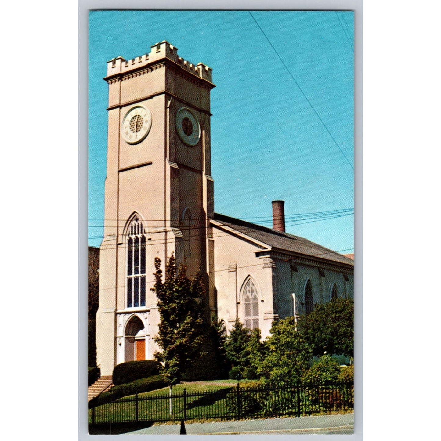 Lowell MA Massachusetts All Souls Episcopal Church Chrome Postcard Unused
