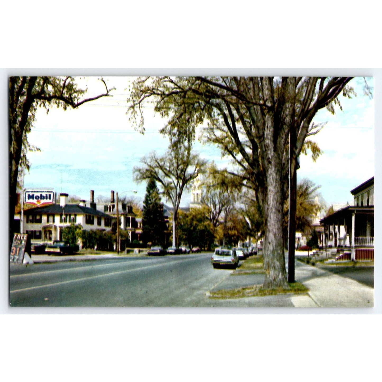 Rochester NH New Hampshire Main Street Chrome Postcard Rudy's Post Card Service
