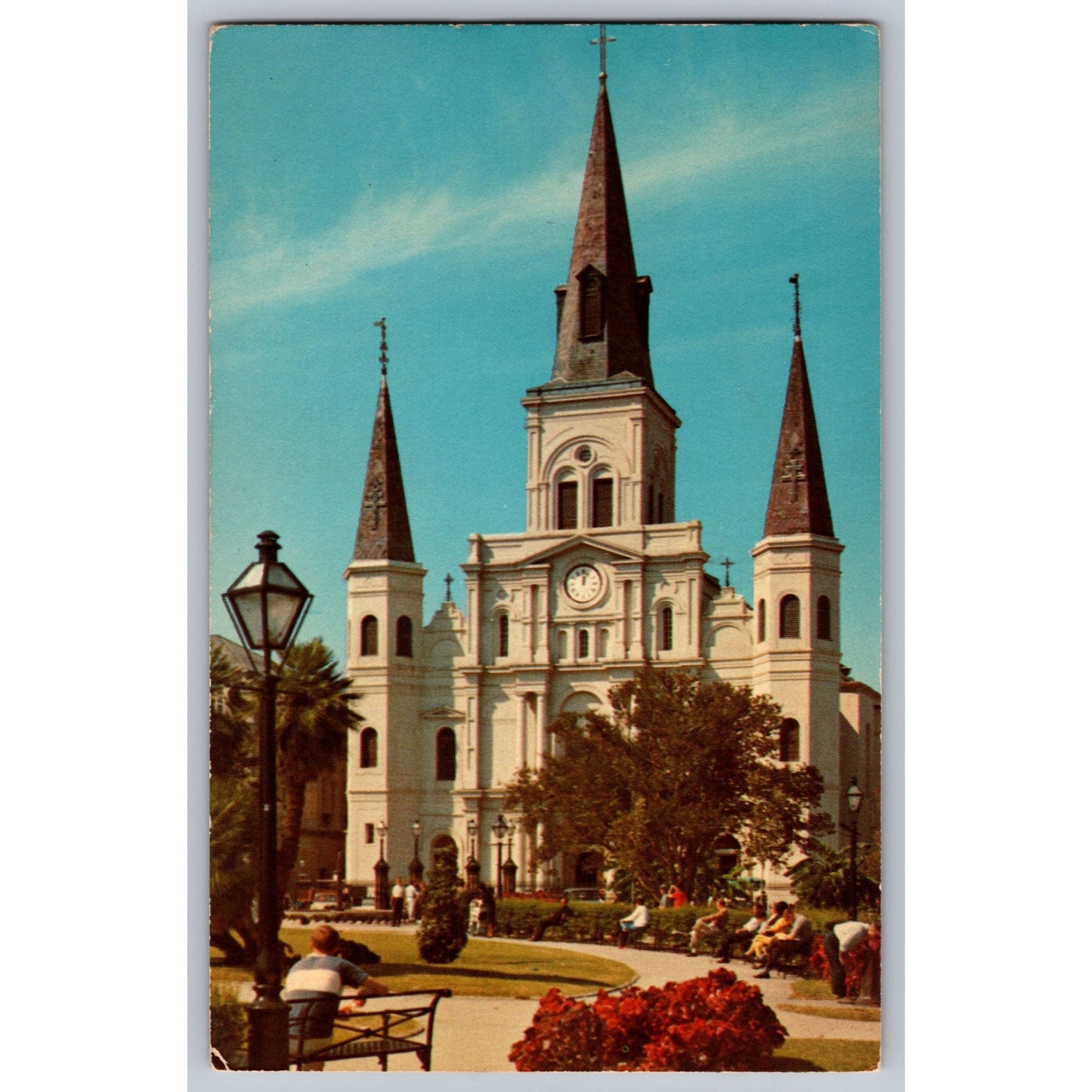 New Orleans LA Louisiana St Louis Cathedral Chrome Postcard Grant Robertson 1966