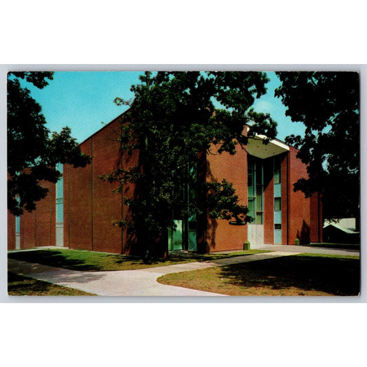 Hickory NC North Carolina Lenoir Rhyne College Monroe Auditorium Chrome Postcard