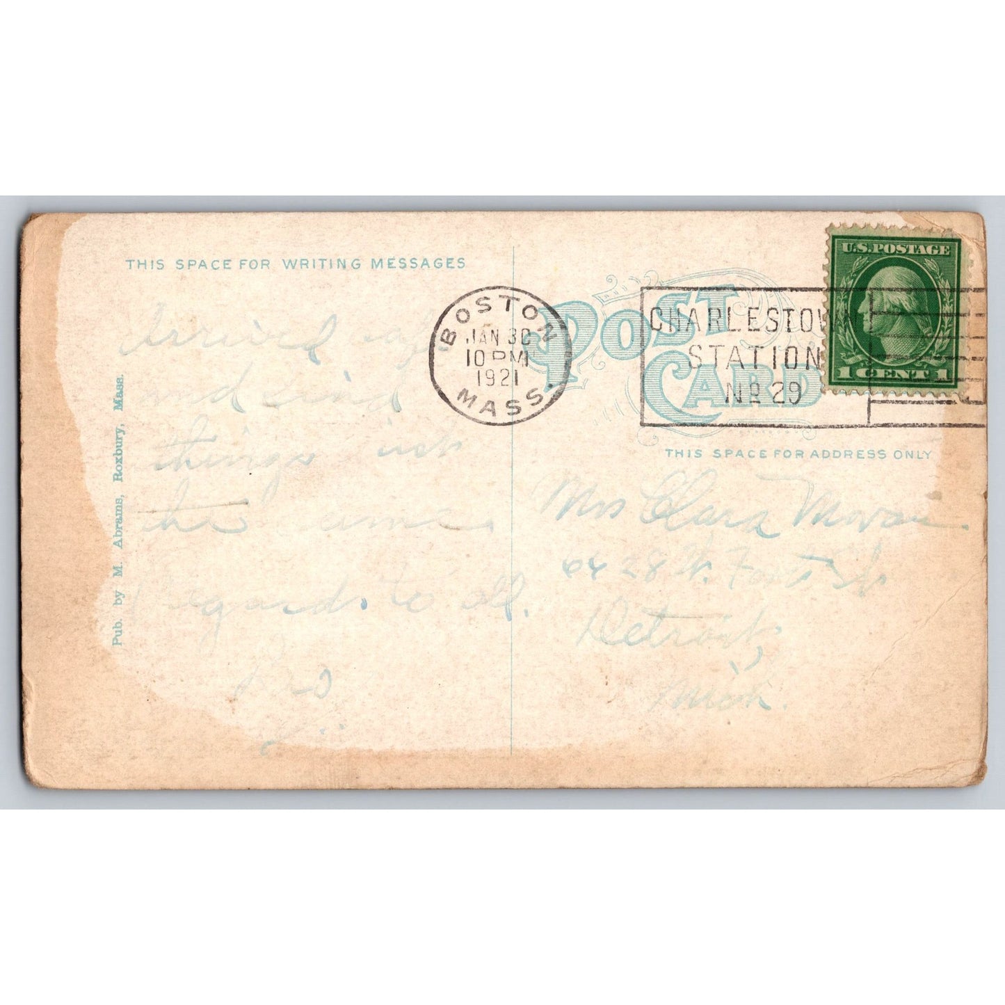 Boston MA Massachusetts City Hall & Annex White Border Postcard Used