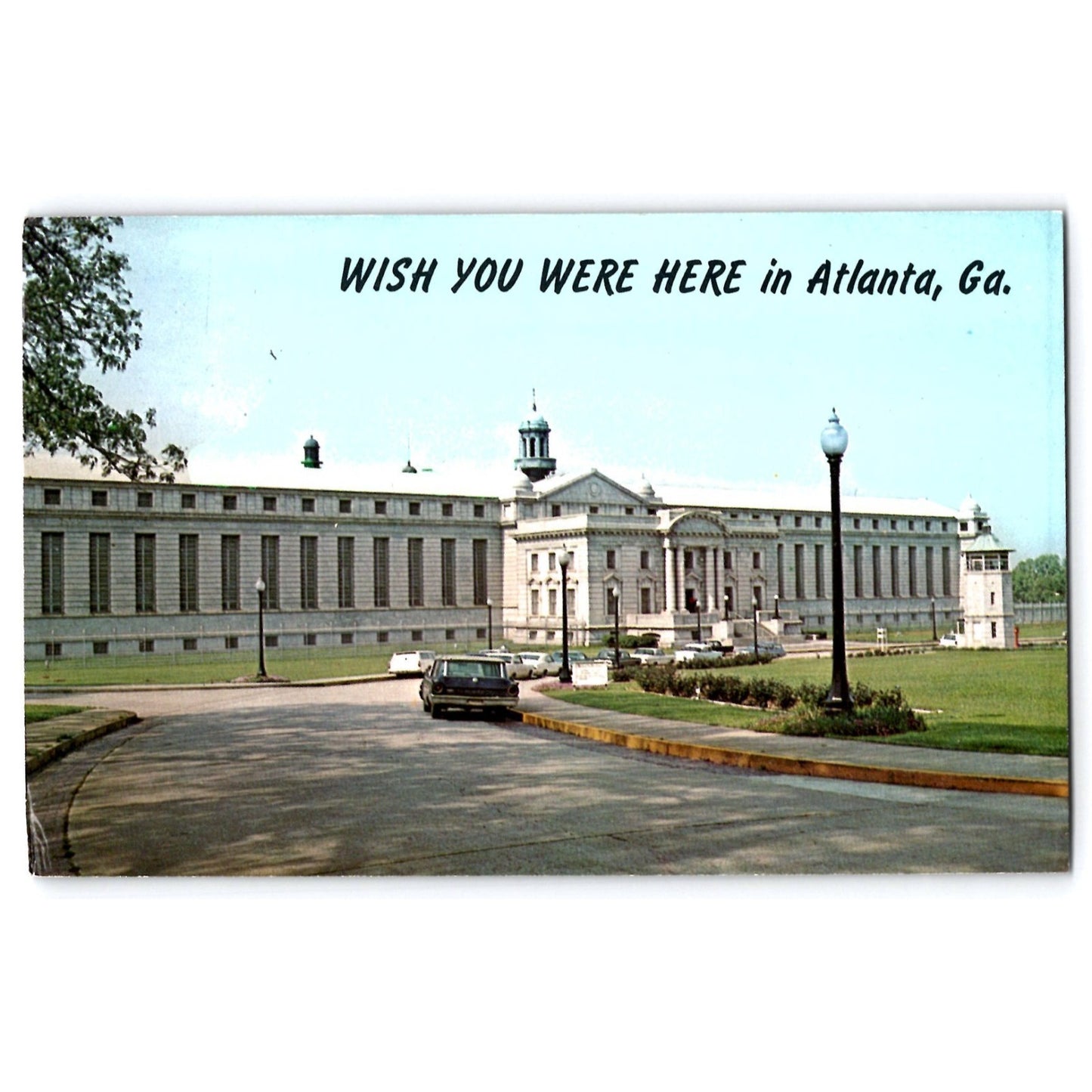 Postcard GA Georgia Atlanta Federal Penitentiary Chrome Unused