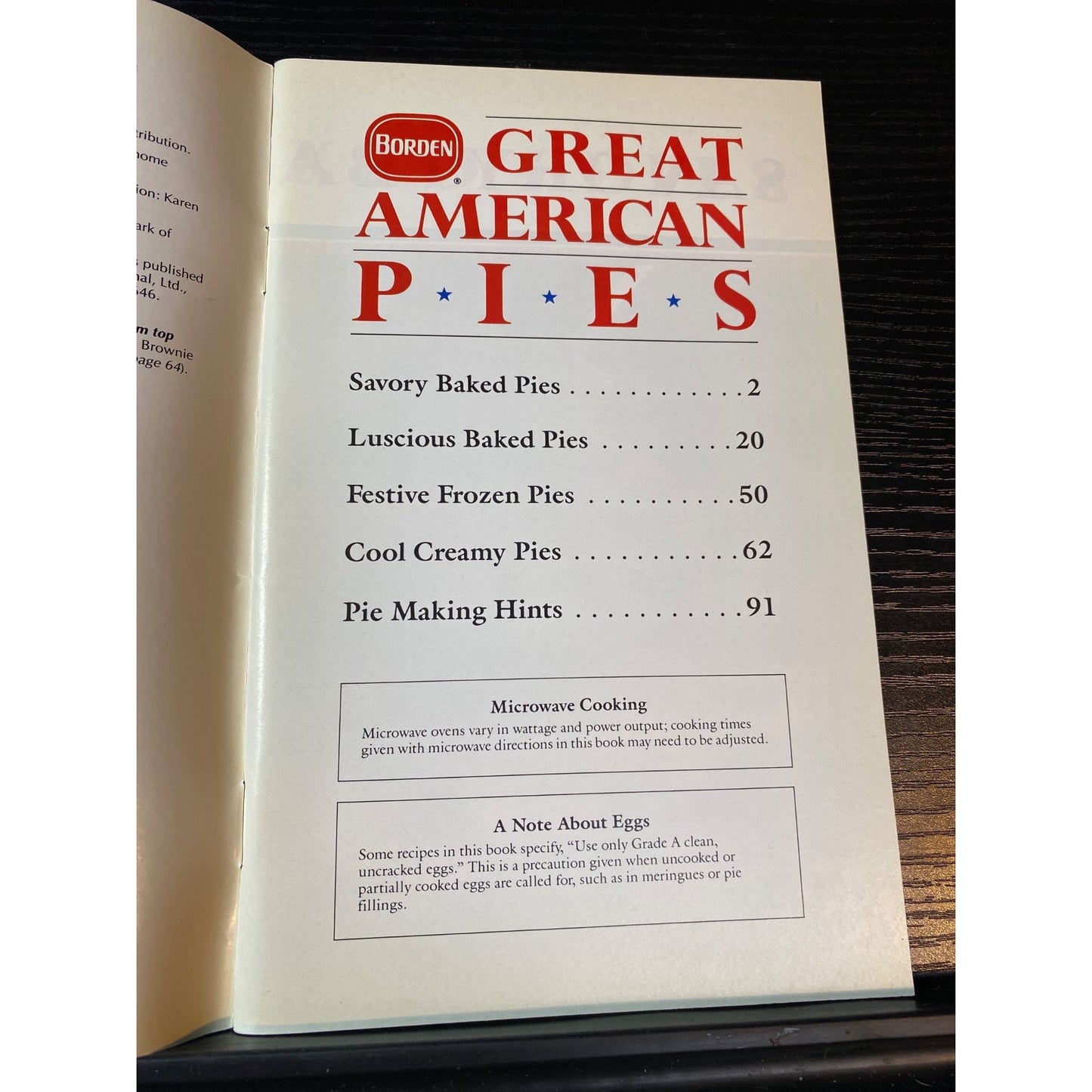 Favorite Name Brand Recipes Mar 1993 Borden Great American Pies Cookbook Booklet