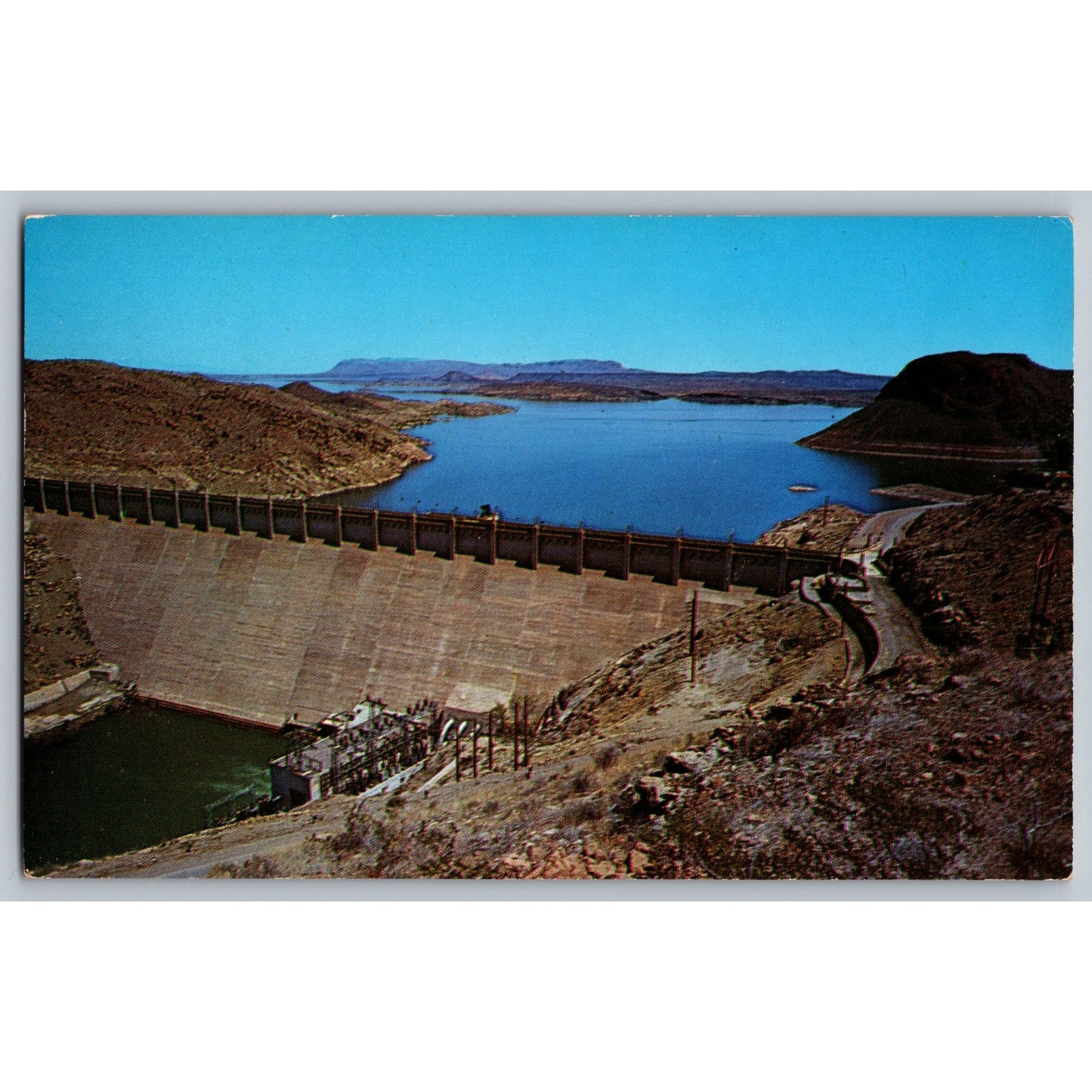 Truth or Consequences NM New Mexico Elephant Butte Dam Chrome Postcard Unused