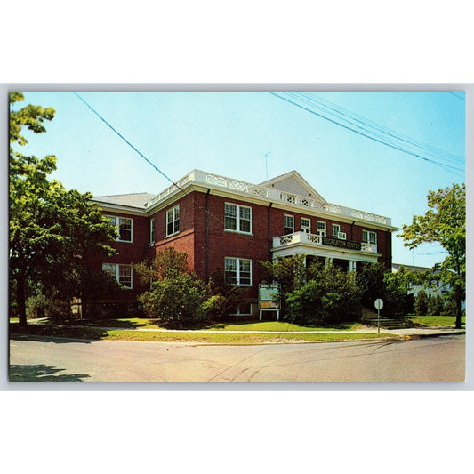 Newport RI Rhode Island US Naval Station Recreation Center Chrome Postcard Unused