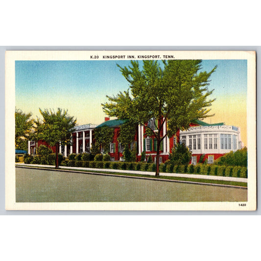 Kingsport TN Tennessee Kingsport Inn Hotel Landmark White Border Postcard Unused