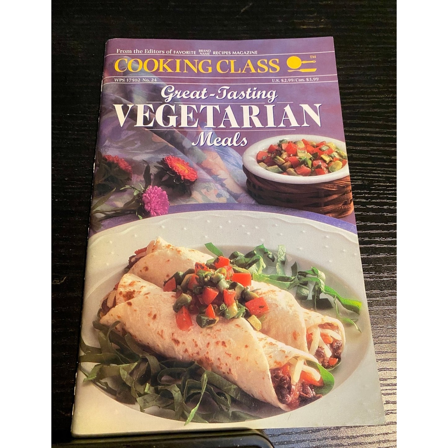 Cooking Class Great-Tasting Vegetarian Meals 1995 Recipes Cookbook Booklet