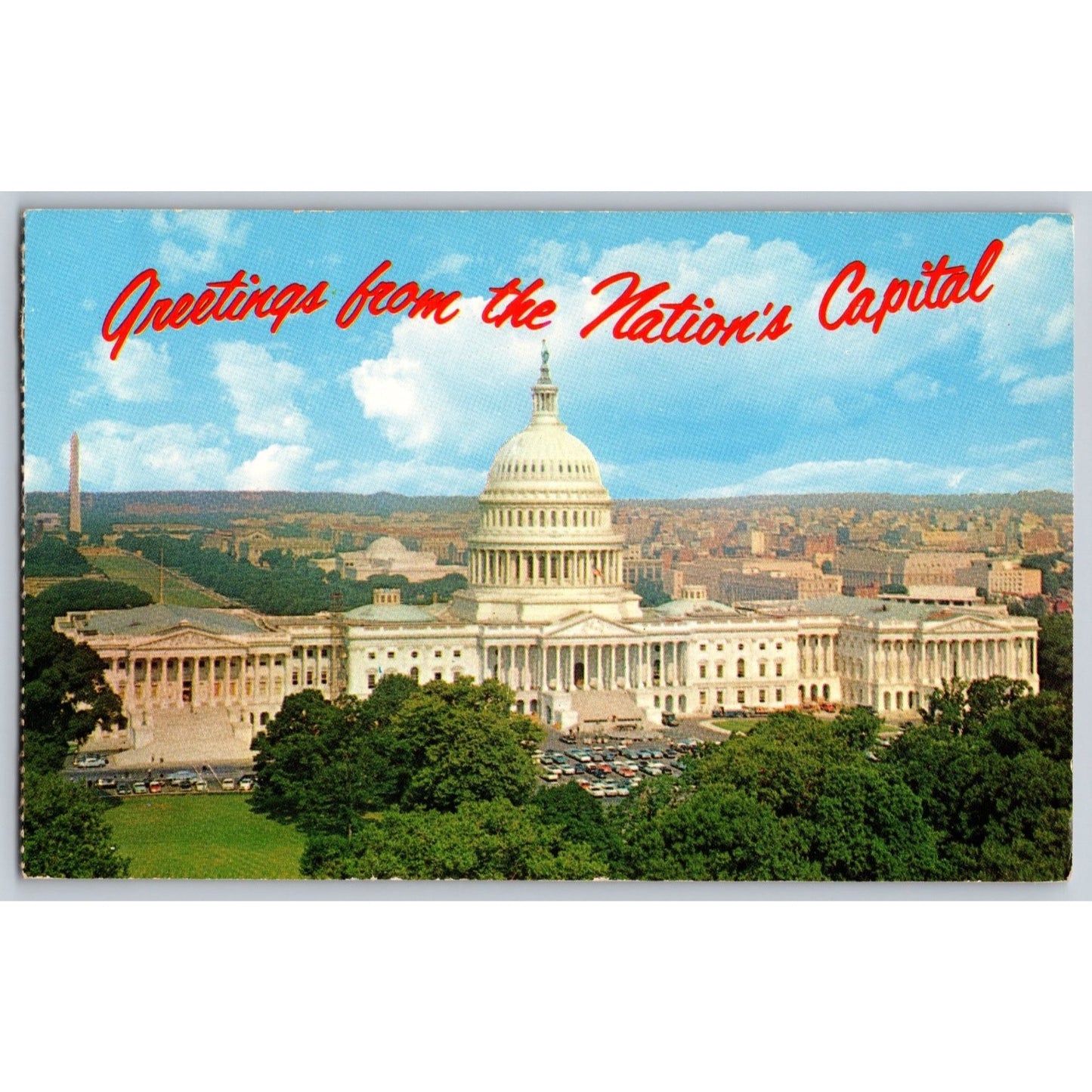 Washington DC Nation's Capitol Building Chrome Postcard Unused Capsco